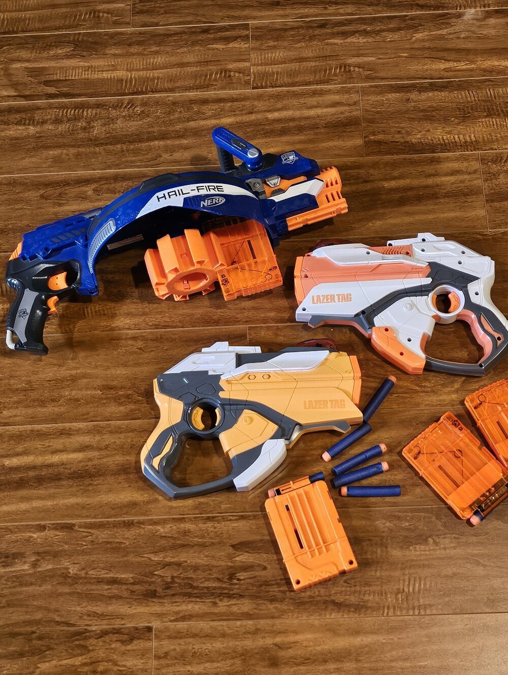 Nerf N-Strike Elite Hail-Fire blaster Hasbro Lazer Tag A0547/A0548 Toy Dart Guns